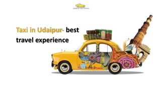 Taxi in Udaipur- best travel experience