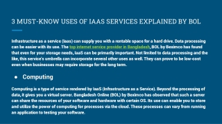 3 MUST-KNOW USES OF IAAS SERVICES EXPLAINED BY BOL