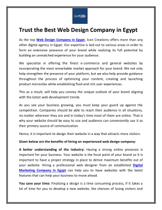 Web Design Company in Egypt