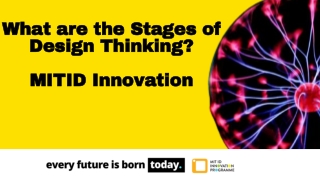 Stages of Design Thinking - MIT ID Innovation