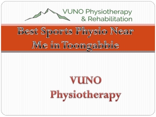 Best Sports Physio Near Me in Toongabbie