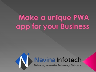 Make a unique PWA app for your Business