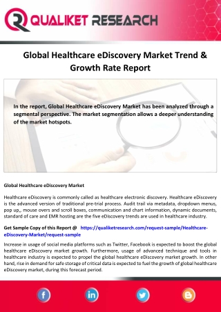 Global Healthcare eDiscovery Market
