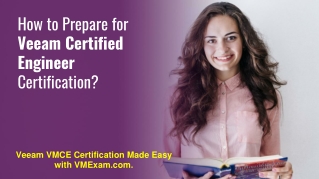 Veeam Certified Engineer (VMCE) Certification | Question & Answer