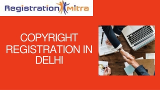 Copyright Registration in Delhi