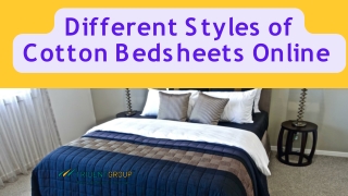 Different Styles of Cotton Bedsheets Online - Tridentindia