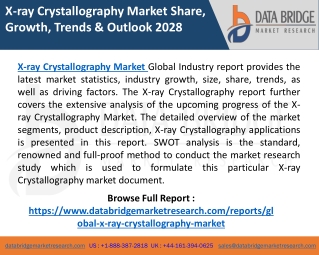 X-ray Crystallography Market Industry Insights, Opportunities, Share, Growth