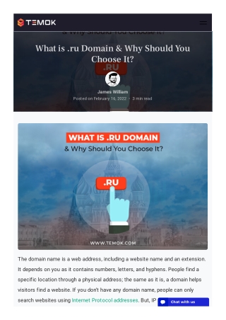 What is .ru Domain & Why Should You Choose It