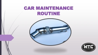 Car Maintenance Routine