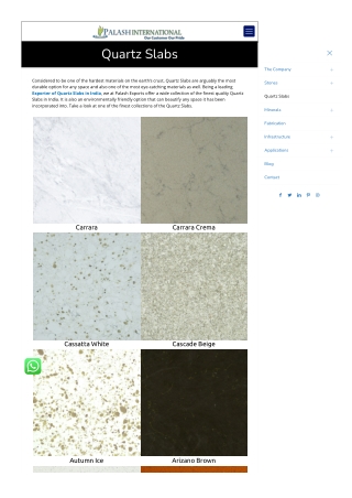 quartz surface manufacturer