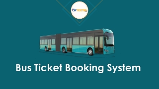 Bus Ticket Booking System