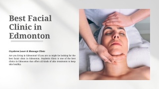 Best Facial Clinic in Edmonton