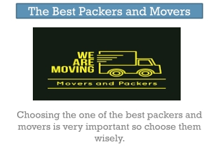 Choose The Top Packers and Movers Chandigarh to Delhi