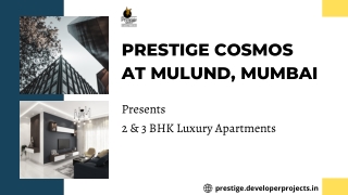 Prestige Cosmos Mulund Mumbai E Brochure