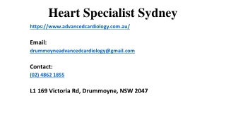 Here Are Some Tips To Choose The Professional Heart Specialist Sydney
