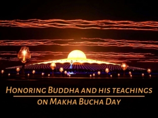 Honoring Buddha and his teachings on Makha Bucha Day