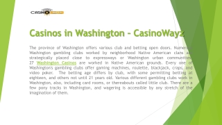 Casinos in Washington
