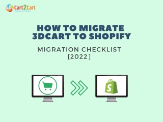 HOW TO MIGRATE 3DCART TO SHOPIFY MIGRATION CHECKLIST [2022]