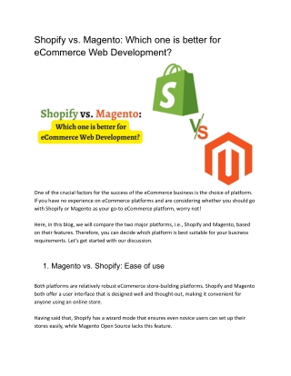 Shopify  vs Magento_ Which one is better for eCommerce Web Development