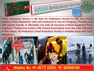 Get Easily Air Ambulance Service in Kolkata With an Affordable Budget