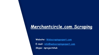 Merchantcircle.com Scraping