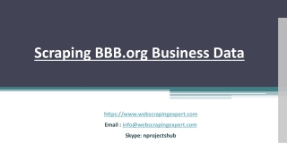 Scraping BBB.org Business Data