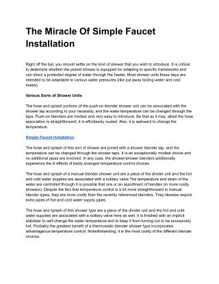 Simple Faucet Installation (2)
