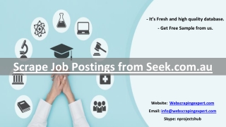 Scrape Job Postings from Seek.com.au