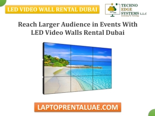 Reach Larger Audience in Events With LED Video Walls Rental Dubai