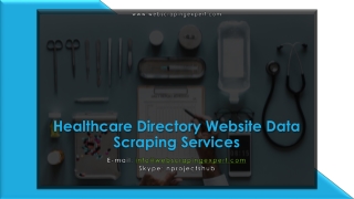 Healthcare Directory Website Data Scraping Services