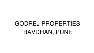 Godrej Bavdhan Pune Project E Brochure Download