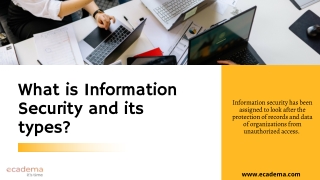 What is Information Security and its types