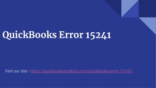 QuickBooks Error 15241
