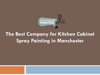 Kitchen Cabinet Spray Painting in Manchester