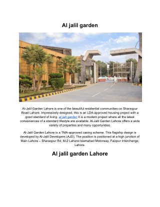 Al jalil garden