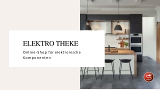 Elektronische komponenten online kaufen | Elektro Theke