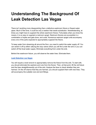 Leak Detection Las Vegas (1)