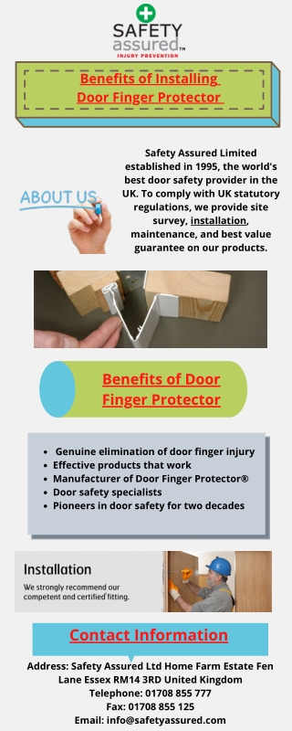 Benefits of Installing  Door Finger Protector