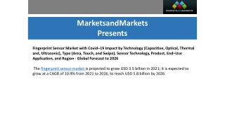 Fingerprint Sensor Market  Size Share and Technology Update to 2026