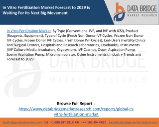 In Vitro Fertilization Market Forecast to 2029 is Waiting For Its Next Big Movement