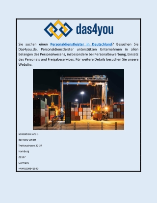 Personaldienstleister in Deutschland | Das4you.de