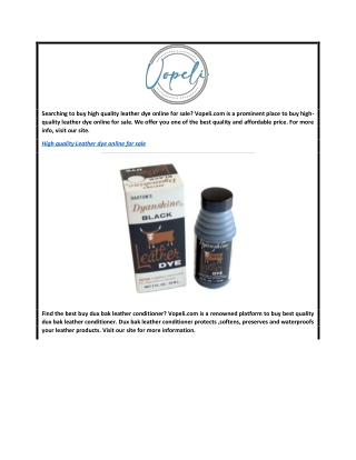 High Quality Leather Dye Online for Sale  Vopeli.com