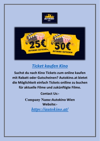 SKinokarte kaufen |autokino.at