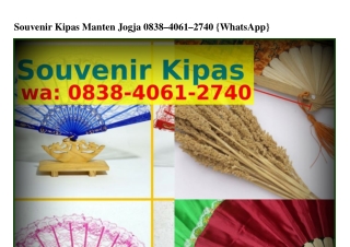 Souvenir Kipas Manten Jogja