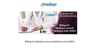 Billing For Medicare Annual Wellness Visit (AWV)