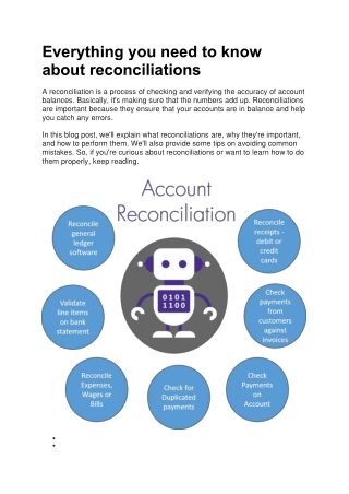 Everything you need to know about reconciliations