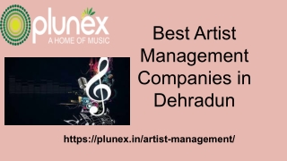 Best Artist Management Companies in Dehradun