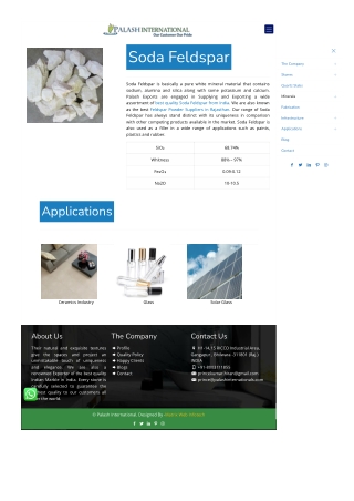 Supplier of Feldspar Powder
