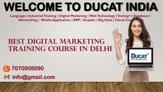 Best Digital Marketing Training course In Delhi