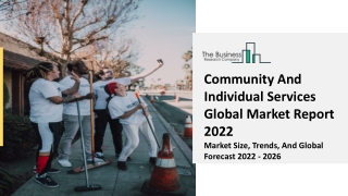Community And Individual Services Market Size, Share And Business Overview 2031